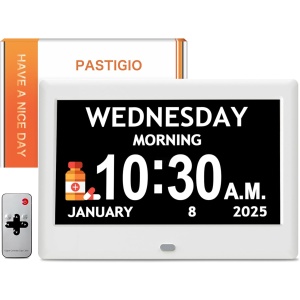 Pastigio 7" Dementia Digital Clocks with Date P07C3